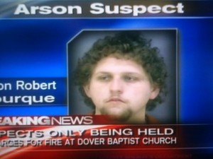 Jason Borque Church Arsonist Mugshot