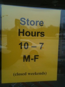 Granary Store Hours